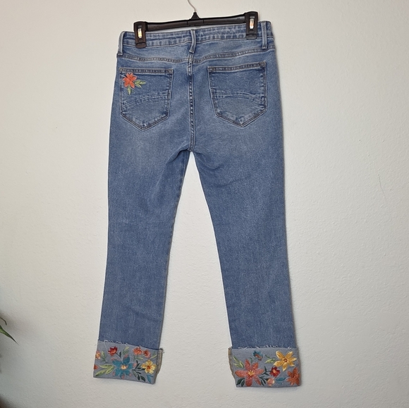 DRIFTWOOD Colette Floral Cropped Jean Mid Rise Boho Size 27 - Picture 11 of 15